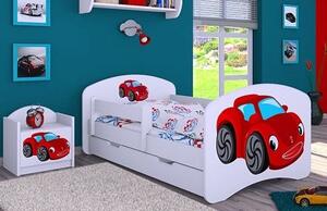 Detská posteľ so zásuvkou 180x90cm RED CAR