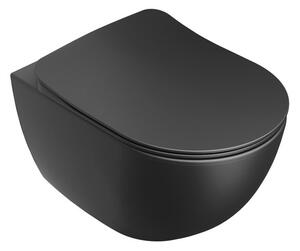 Ravak - Závesné WC Uni Chrome RimOff - čierna