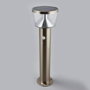 Lindby - Antje LED Solárne Články Záhradná Lampa w/Sensor Stainless Steel Lindby - Lampemesteren