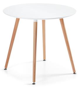 Jedálenský stôl z bukového dreva Kave Home Daw, ⌀ 100 cm