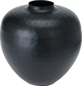 Dekoratívna váza Mesi čierna, 18 x 19,5 cm, kov