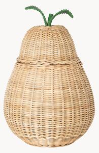 Ručne vyrobený ratanový úložný košík Pear