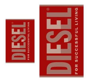 SADA FROTÉ UTERÁKOV, červená Diesel - Kúpeľňový textil, Online Only