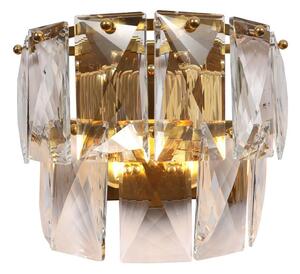 Milagro Krištáľové nástenné svietidlo CHELSEA 2xE14/40W/230V zlatá MI1707 + záruka 3 roky zadarmo