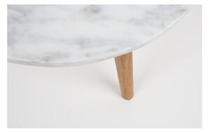 Odkladací stolík s doskou v dekore kameňa Zuiver , ø 40 cm