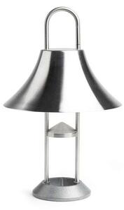 HAY - Mousqueton Portable Stolová Lampa Brushed Stainless Steel - Lampemesteren