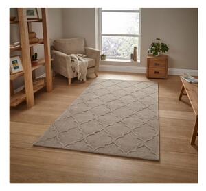 Béžový ručne tuftovaný koberec Think Rugs Hong Kong Puro Beige, 150 × 230 cm