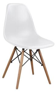 Jedálenská stolička FIORET, 47x81x53, biela