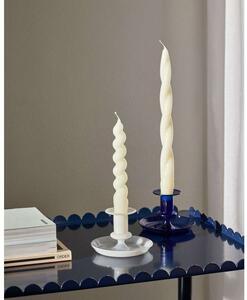 HAY - Flare Candle Holder White HAY - Lampemesteren