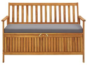 Záhradná úložná lavica 120 cm, akáciový masív
