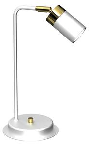 Milagro Stolná lampa JOKER 1xGU10/25W/230V biela/zlatá MI1688 + záruka 3 roky zadarmo