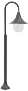 Záhradná stĺpová lampa E27 120 cm hliníková bronzová