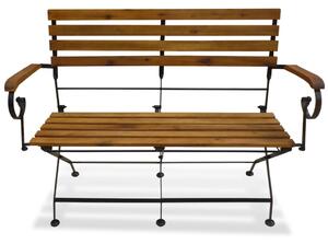 Skladacia záhradná lavička 112 cm, akáciový masív