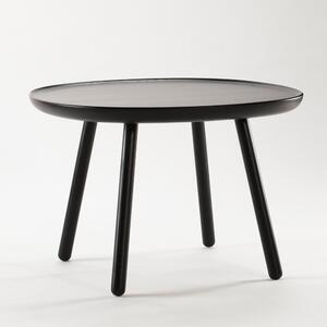Čierny stolík z masívu EMKO Naïve, ø 64 cm