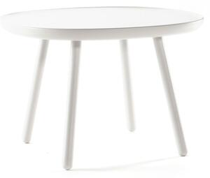 Biely stolík z masívu EMKO Naïve, ø 64 cm