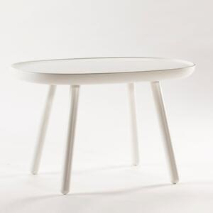 Biely stolík z masívu EMKO Naïve, 61 x 41 cm