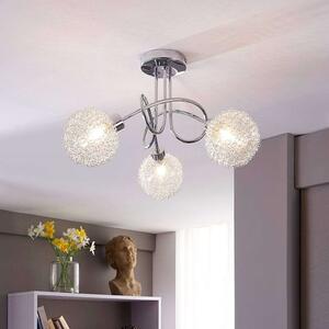 Lindby - Ticino 3 Stropné Lampa Round Silver/Chrome Lindby - Lampemesteren