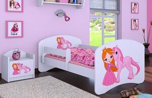 Detská posteľ bez šuplíku 160x80cm PRINCEZNÁ A JEDNOROŽEC