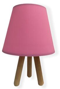 Asir Stolná lampa WOOD 1xE27/60W/230V ružová AS0353 + záruka 3 roky zadarmo