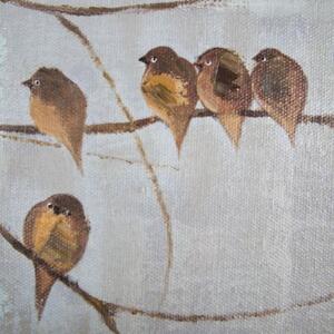 Sada 2 ručne maľovaných obrazov Graham & Brown Birds