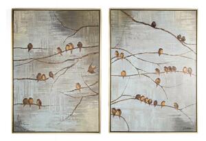 Sada 2 ručne maľovaných obrazov Graham & Brown Birds