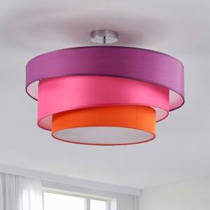 Lindby - Melia Stropné Lampa Violet/Pink/Orange/Chrome Lindby - Lampemesteren