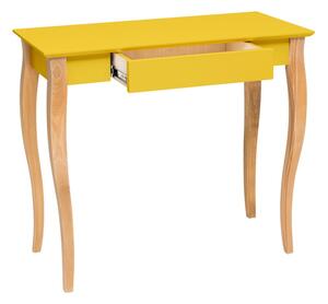 Žltý písací stôl Ragaba Lillo, dĺžka 85 cm