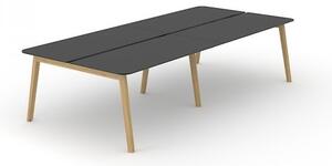 NARBUTAS - Štvormiestny pracovný stôl NOVA WOOD HPL 280x144 cm