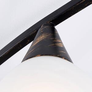 Lindby - Della 5 Stropné Lampa Black/Opal Lindby - Lampemesteren