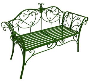 Záhradná lavička Entalia (zelená). Vlastná spoľahlivá doprava až k Vám domov. 1016871