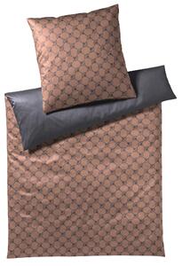 OBOJSTRANNÁ POSTEĽNÁ BIELIZEŇ, makosatén, sivá, medená, 155/220 cm Joop! - Online Only bytové doplnky, Online Only