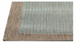 Hnedo-modrý vonkajší koberec Floorita Chrome, 135 × 190 cm