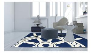 Tmavomodrý vonkajší koberec Floorita Navy, 160 × 230 cm