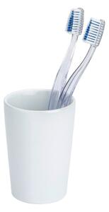 Biely pohárik na zubné kefky Wenko Coni