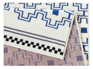 Modro-biely koberec Zala Living Cubic, 70 × 140 cm