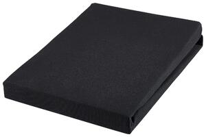 NAPÍNACIA PLACHTA, džersej, čierna, 90-100/200-220 cm Novel - Obliečky & plachty, Online Only