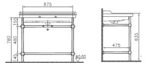 Kovová základňa VITRA 370-1104