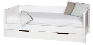 Biela spodná zásuvka pre posteľ WOOOD Nikki, 200 × 90 cm