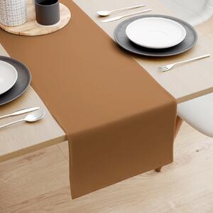 Goldea behúň na stôl 100% bavlnené plátno - škoricovo hnedý 50x120 cm