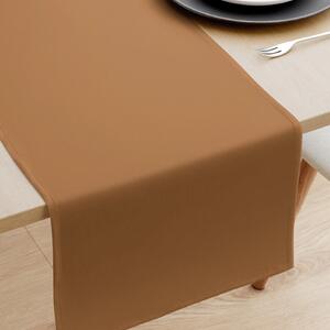 Goldea behúň na stôl 100% bavlnené plátno - škoricovo hnedý 50x120 cm