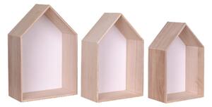 Súprava 3 drevených políc House Nordic Verona