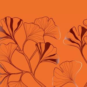 Dizajn oranžový luster Iris Mandarine