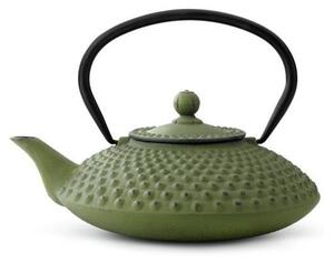 Zelená liatinová kanvica so sitkom na sypaný čaj Bredemeijer Xilin, 1,25 l