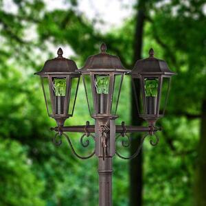 Lindby - Lamina 3 Záhradná Lampa Clear/Rust Lindby - Lampemesteren