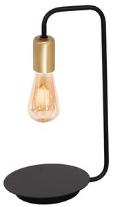 Stolná lampa BRENDA 1xE27/60W/230V čierna/zlatá LU1063 + záruka 3 roky zadarmo