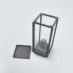 Lucande - Annalea Vonkajšie Záhradná Lampa H35 Dark Grey/Clear - Lampemesteren