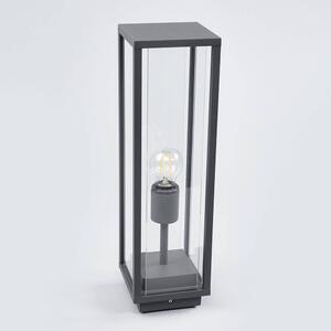 Lucande - Annalea Vonkajšie Záhradná Lampa H50 Dark Grey/Clear Lucande - Lampemesteren