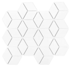 Dunin - MINI ROMBIC White 48 Keramická mozaika DUNIN (30,7 x29,7 cm/1ks)