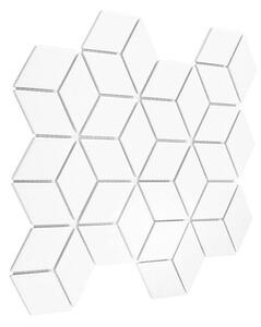 Dunin - MINI ROMBIC White 48 Keramická mozaika DUNIN (30,7 x29,7 cm/1ks)