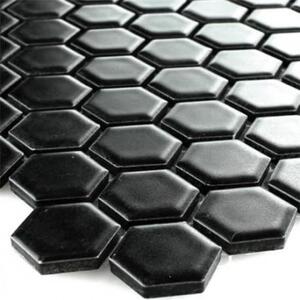 DUNIN - Hexagon Black 51 MATT Keramická mozaika DUNIN (28,2 x 27,1 cm / 1 ks)